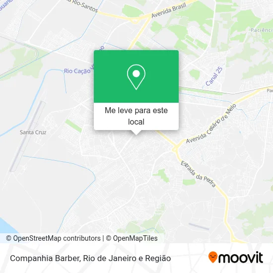 Companhia Barber mapa