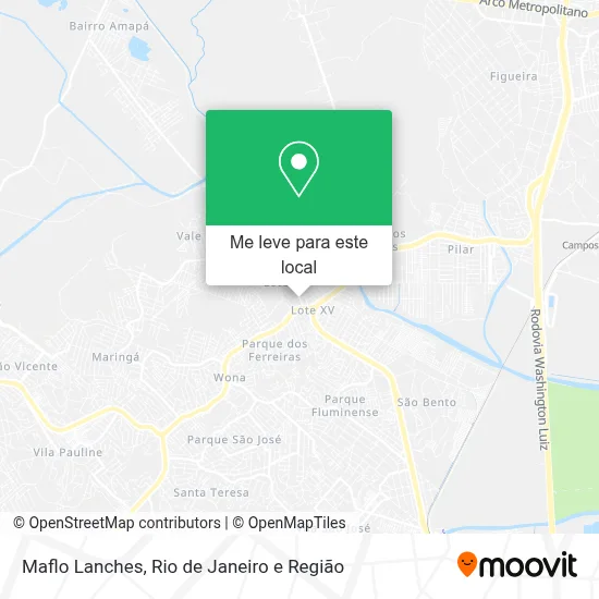 Maflo Lanches mapa