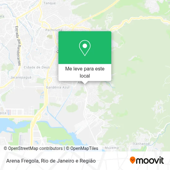 Arena Fregola mapa
