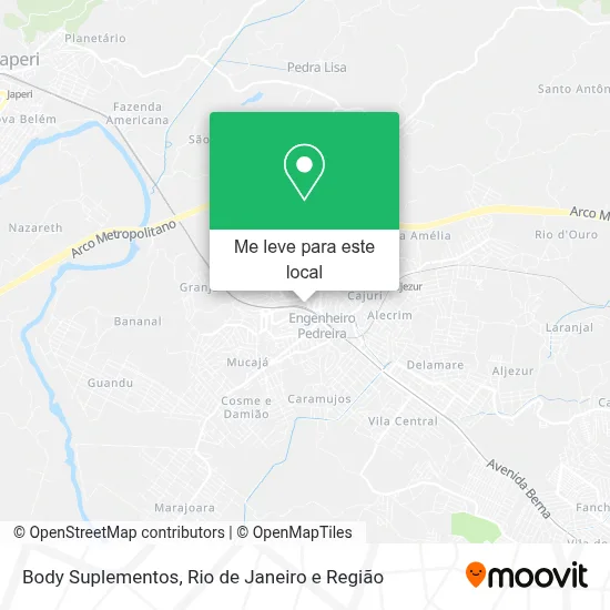 Body Suplementos mapa