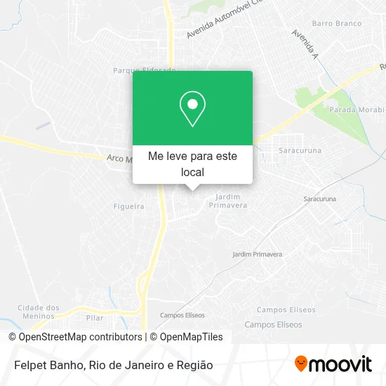 Felpet Banho mapa