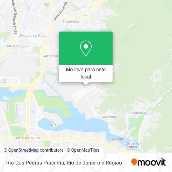 Rio Das Pedras Pracinha mapa