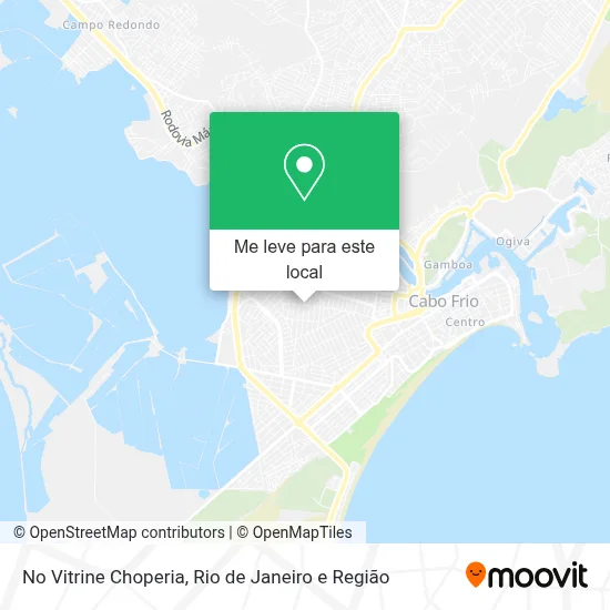No Vitrine Choperia mapa
