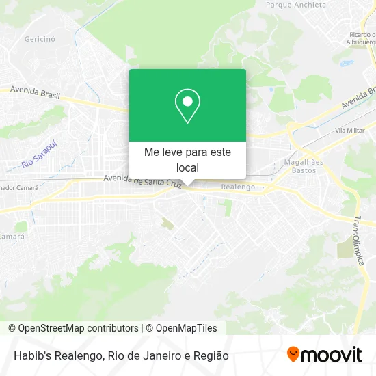 Habib's Realengo mapa