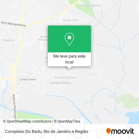 Complexo Do Badu mapa