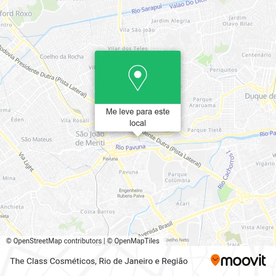 The Class Cosméticos mapa