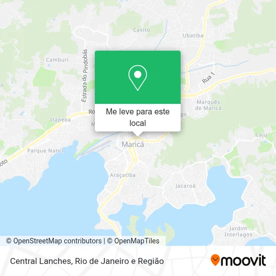 Central Lanches mapa