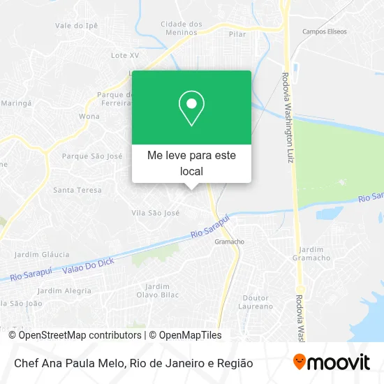 Chef Ana Paula Melo mapa