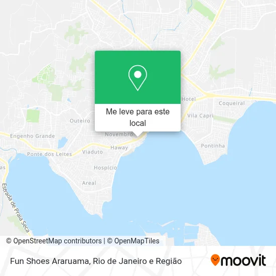 Fun Shoes Araruama mapa