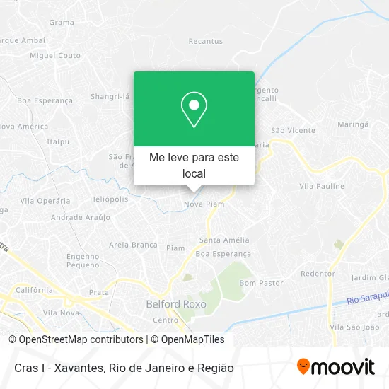 Cras I - Xavantes mapa