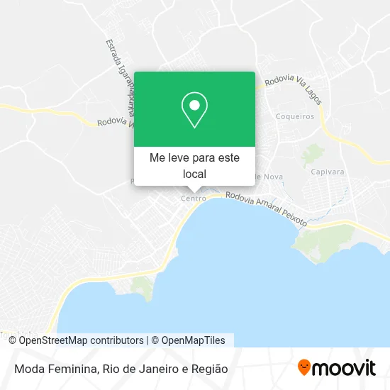 Moda Feminina mapa