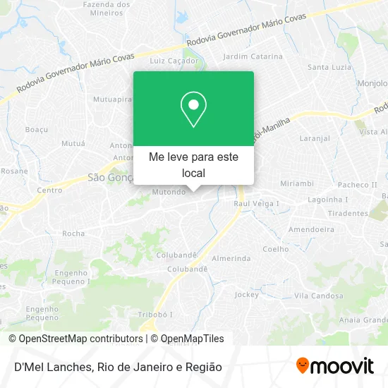 D'Mel Lanches mapa