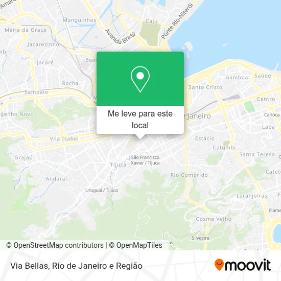 Via Bellas mapa