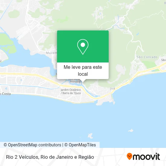 Rio 2 Veículos mapa