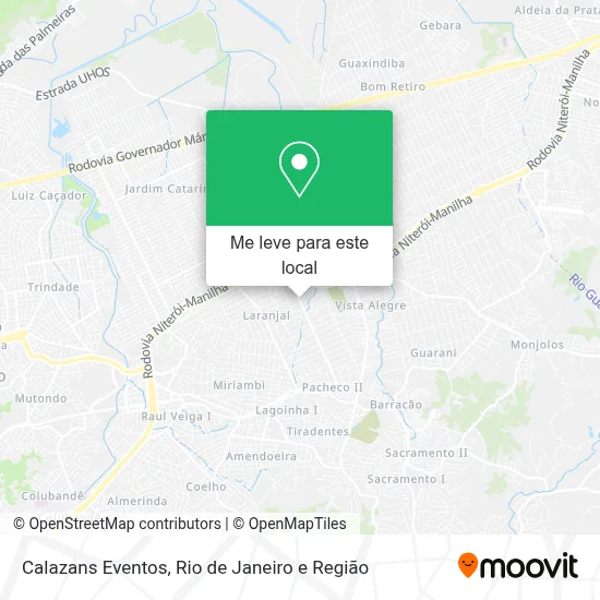 Calazans Eventos mapa