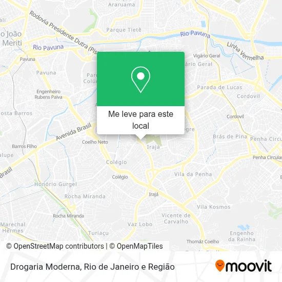 Drogaria Moderna mapa