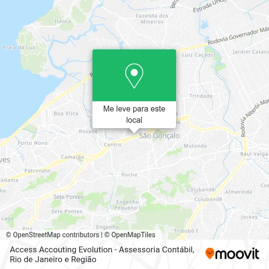 Access Accouting Evolution - Assessoria Contábil mapa