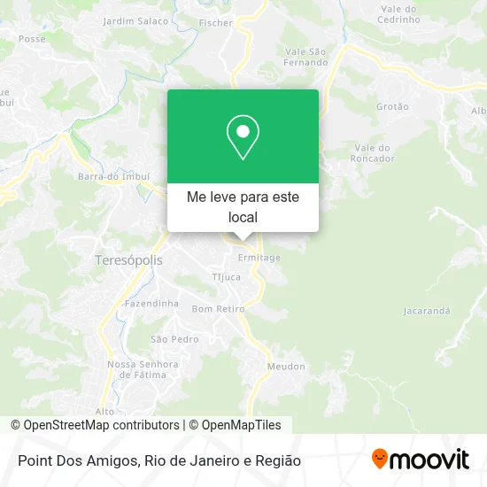 Point Dos Amigos mapa