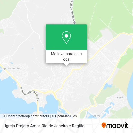 Igreja Projeto Amar mapa