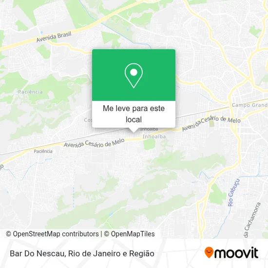 Bar Do Nescau mapa