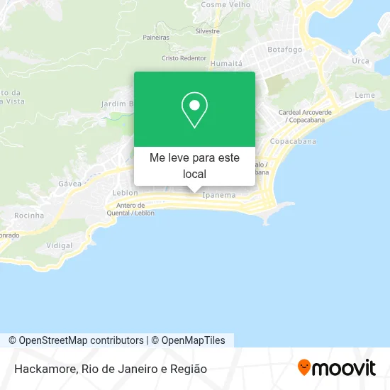 Hackamore mapa