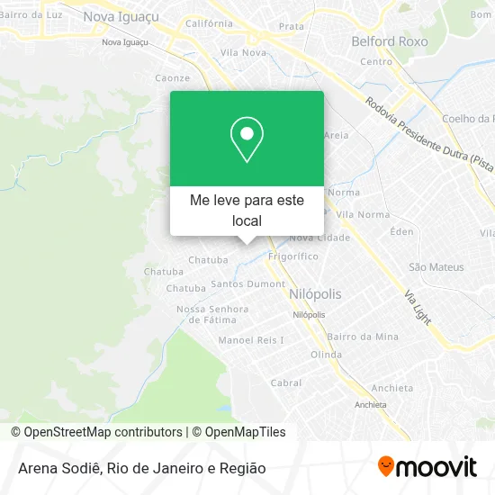 Arena Sodiê mapa