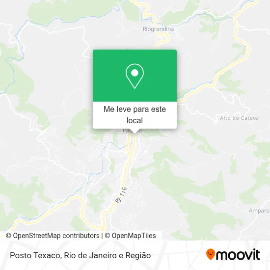 Posto Texaco mapa