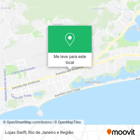 Lojas Swift mapa