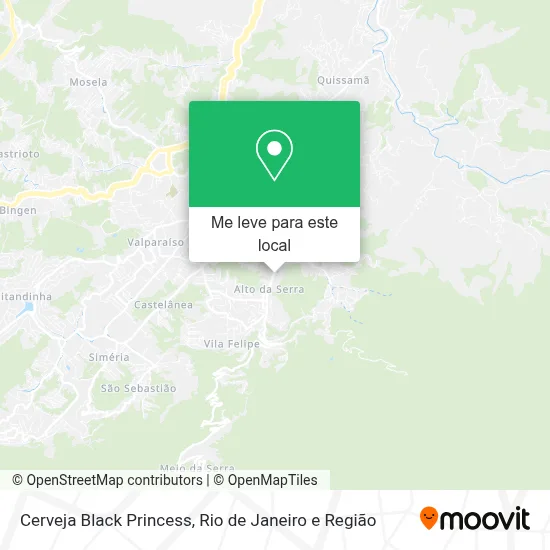 Cerveja Black Princess mapa