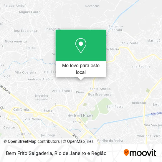 Bem Frito Salgaderia mapa