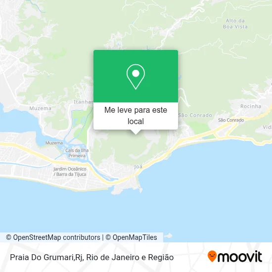 Praia Do Grumari,Rj mapa