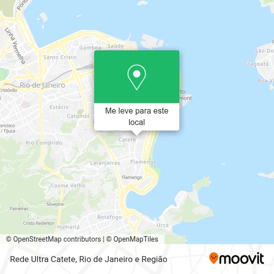 Rede Ultra Catete mapa