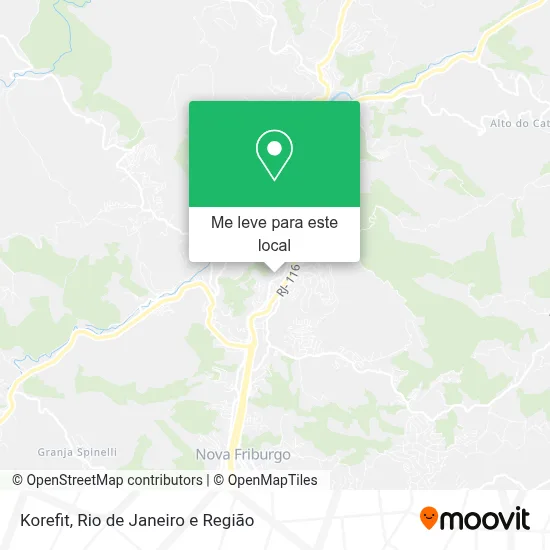 Korefit mapa