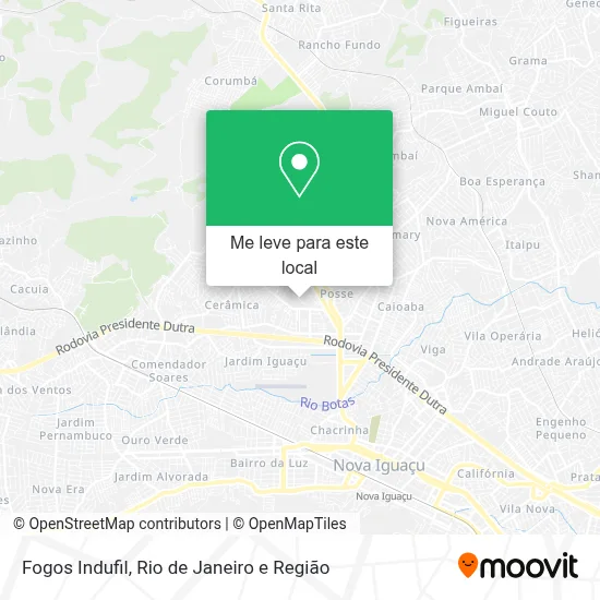 Fogos Indufil mapa