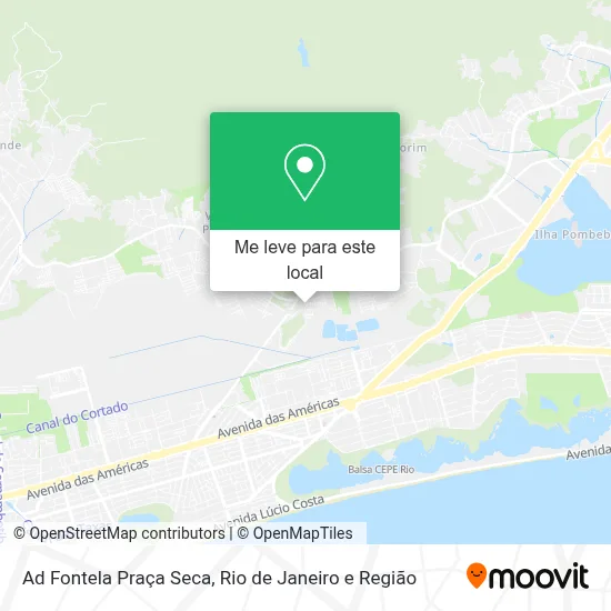 Ad Fontela  Praça Seca mapa
