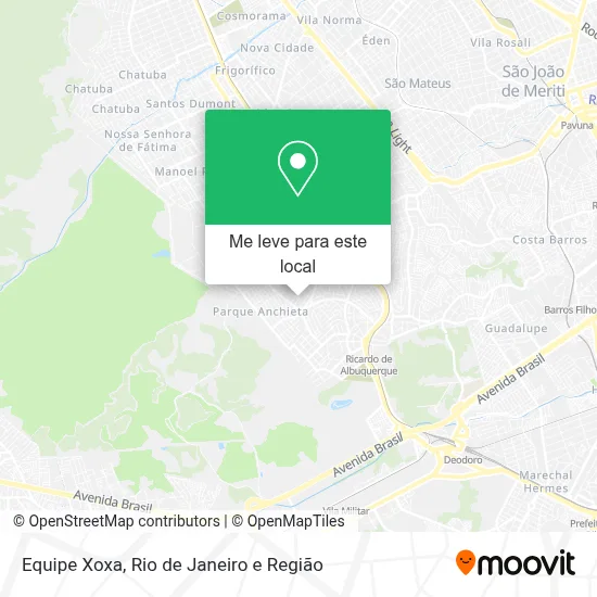 Equipe Xoxa mapa