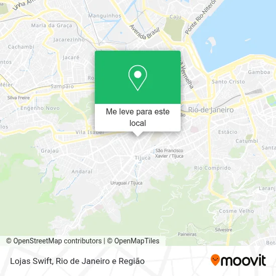 Lojas Swift mapa