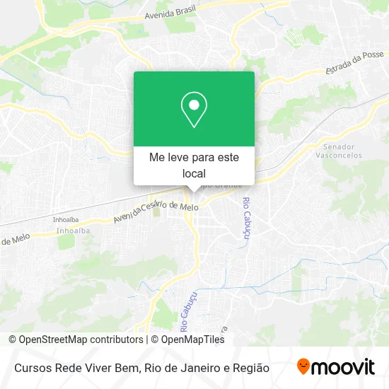 Cursos Rede Viver Bem mapa