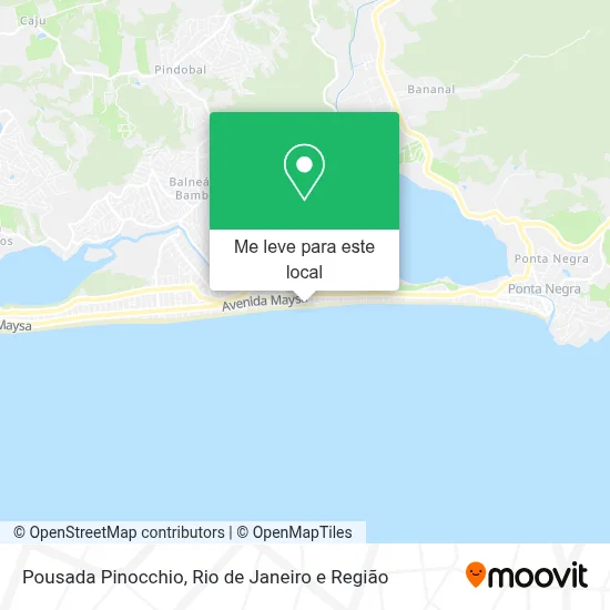 Pousada Pinocchio mapa