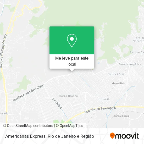 Americanas Express mapa