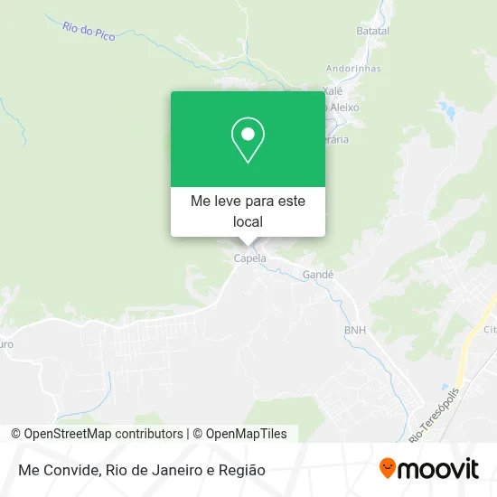 Me Convide mapa