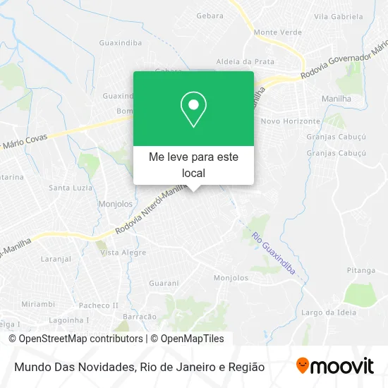 Mundo Das Novidades mapa