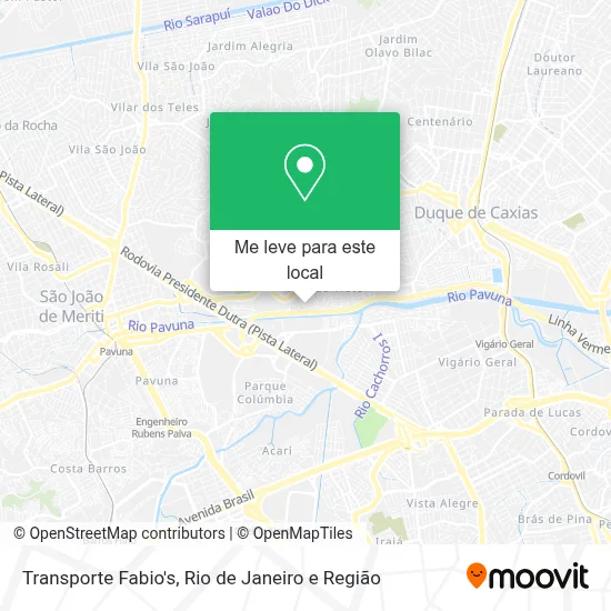 Transporte Fabio's mapa