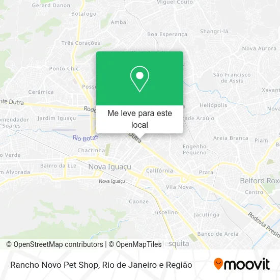 Rancho Novo Pet Shop mapa