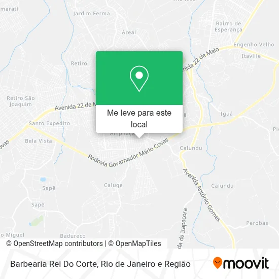 Barbearia Rei Do Corte mapa