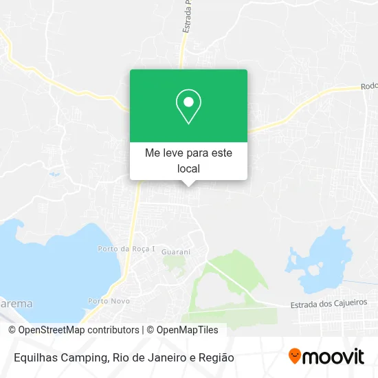 Equilhas Camping mapa