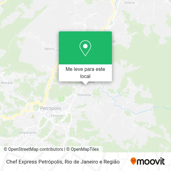 Chef Express Petrópolis mapa
