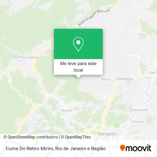 Cume Do Retiro Mirim mapa