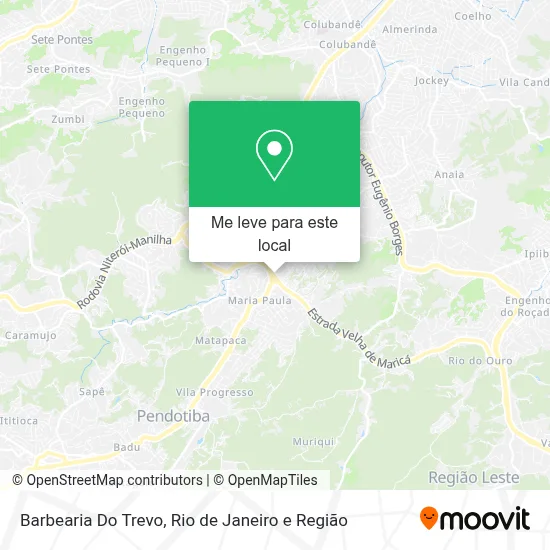 Barbearia Do Trevo mapa