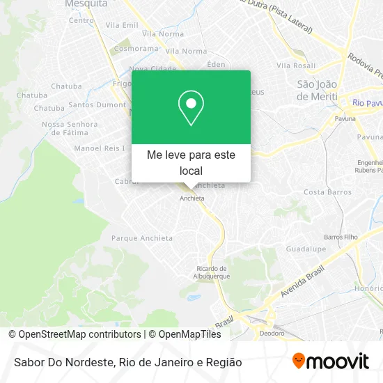 Sabor Do Nordeste mapa